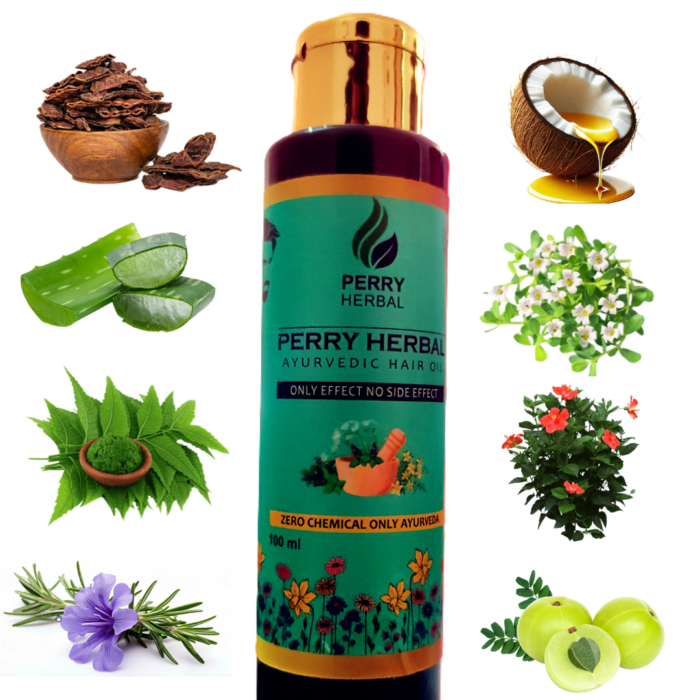 Perry Herbal Ayurvedic Hair Oil – Nourish Your Hair Naturally for Man